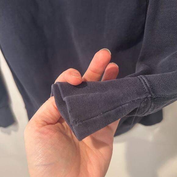 Vtg Utah State University Aggies‎ Navy Hooded Sweatshirt XS Cozy Hoodie MV Sport - Picture 2 of 8